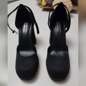 Call It Spring Women's Black Platform Vegan Shoes